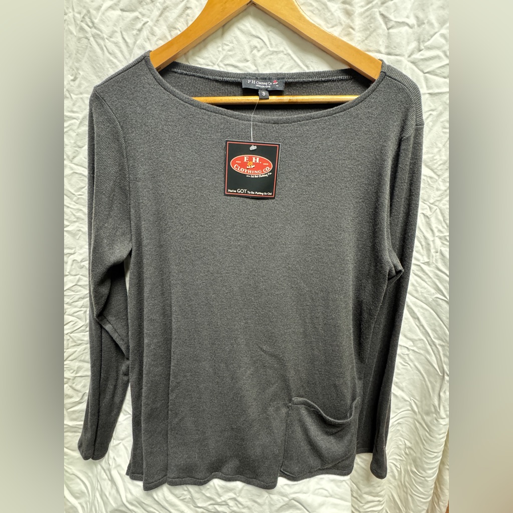 Gray Long Sleeve Women's Sweater